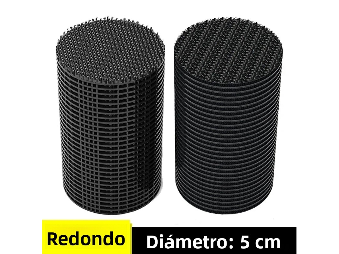 (redondos, 100 Piezas) Adhesivo Antideslizante De Doble Cara Con Gancho Y Bucle Autoadhesivo Con Clip De Fijación Invisible Para El Sofá