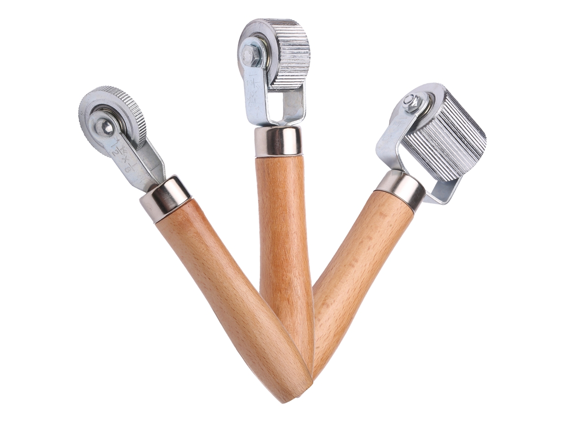 Rodillo Para Neumáticos Con Mango De Madera, Herramienta De Costura De 6 Mm/20 Mm/40 Mm Para Reparar Neumáticos Pinchados.