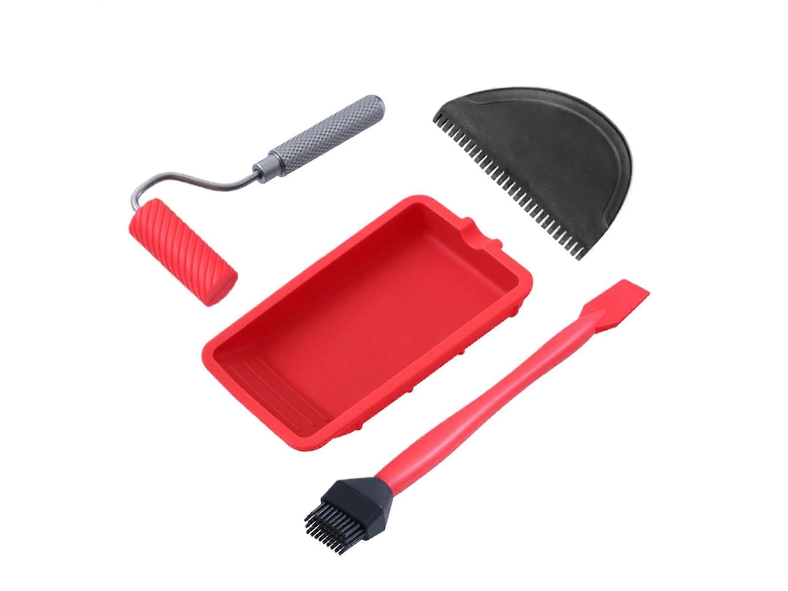 Espátula para aplicar pegamento para madera con bandeja, aplicador de pegamento reutilizable y rodillo de pegamento manual incluido. Rosewell
