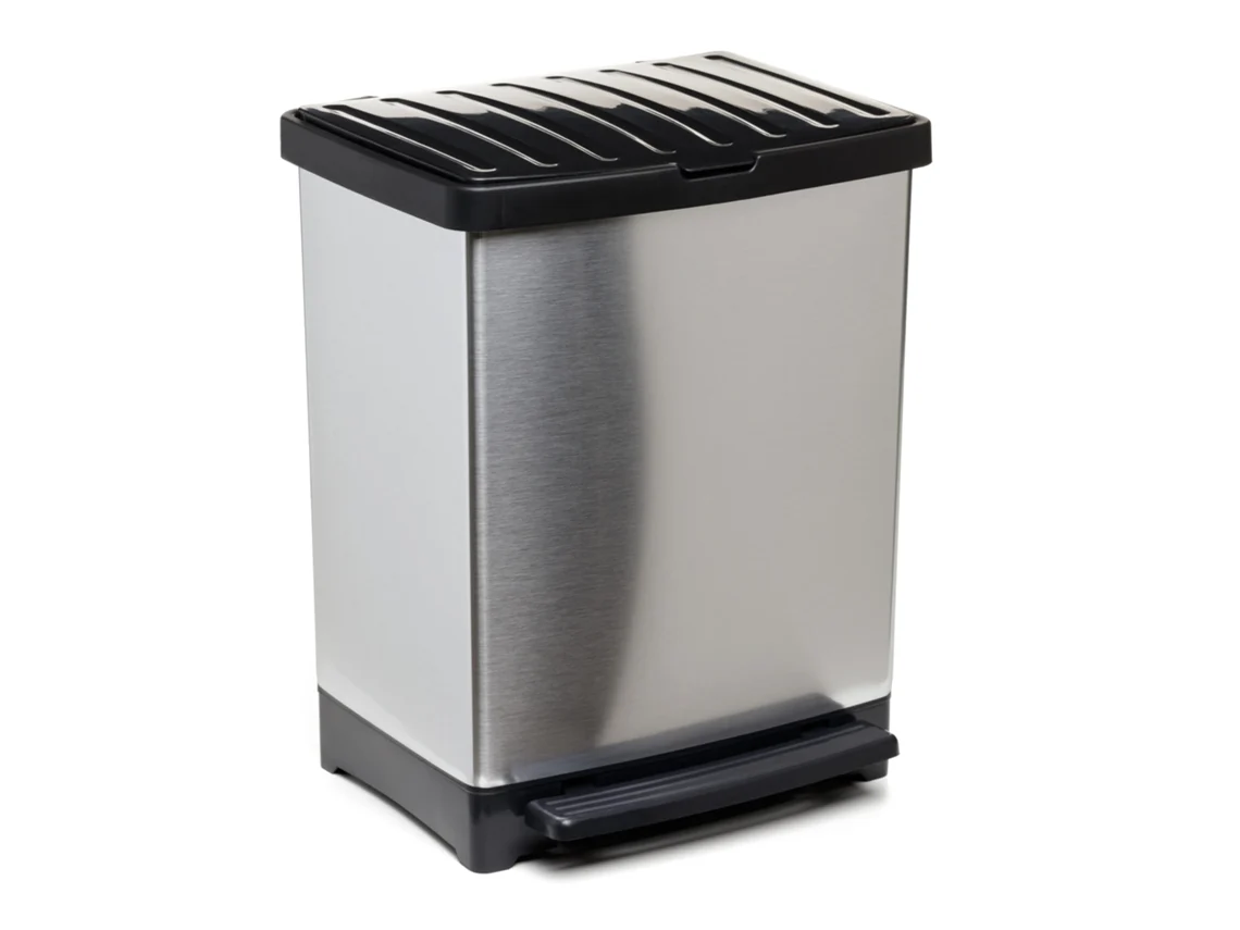 Tatay 1020100 Cubo Pedal 25 L - Trend Metalizado