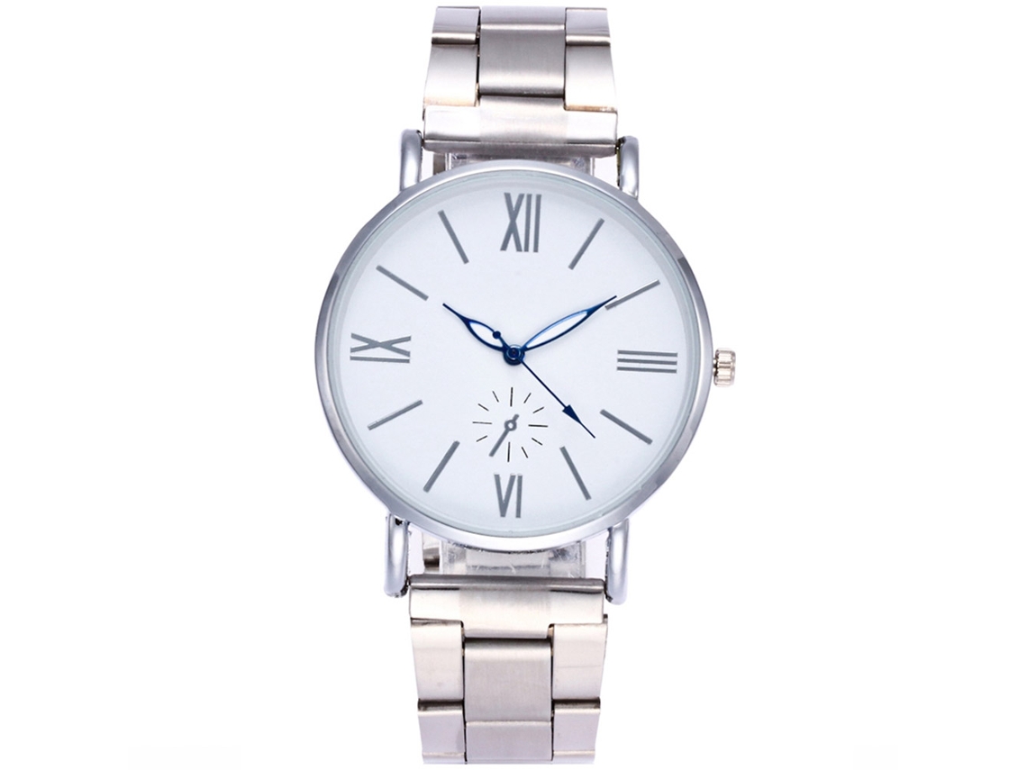 Reloj De Pulsera De Aleación Con Esfera Redonda Analógica Para Mujer