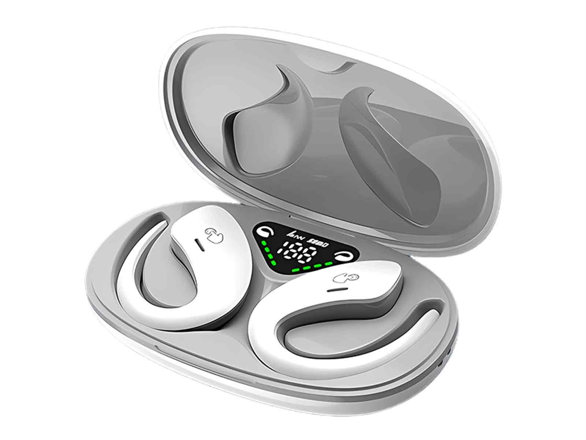 Auriculares Bluetooth MDUG con conducción ósea, resistencia al agua IPX5, micrófono y calidad HD.