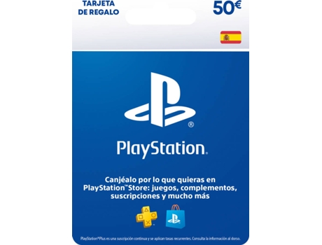 Tarjeta Prepago PlayStation Store 50 Euros (Formato Digital)