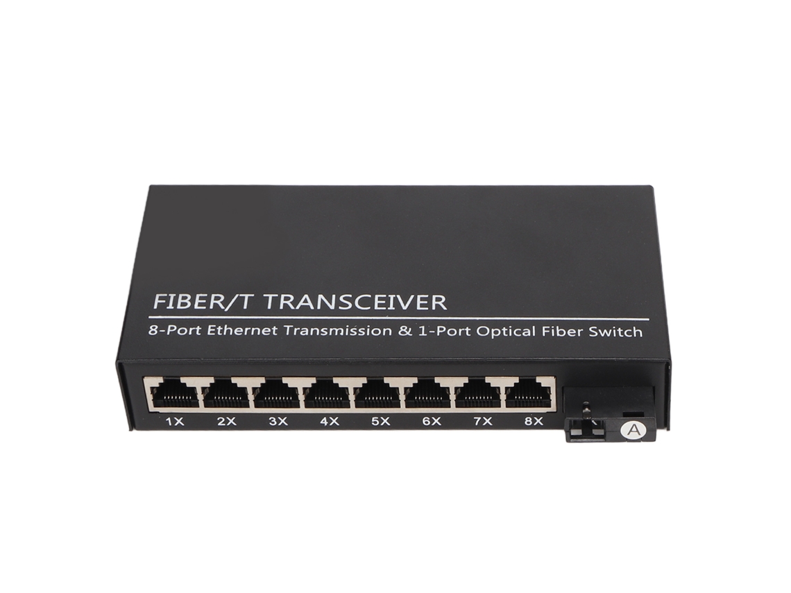 Conversor De Media De Fibra 25km Transceptor De Modo Simple Tx1310nm Switch Ethernet