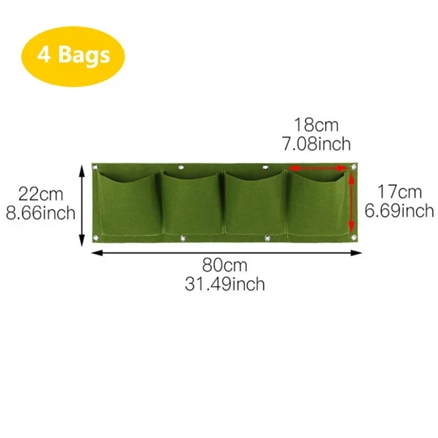 Macetero De Pared (verde, 4 Ranuras), Macetero, Herramienta De Jardinería