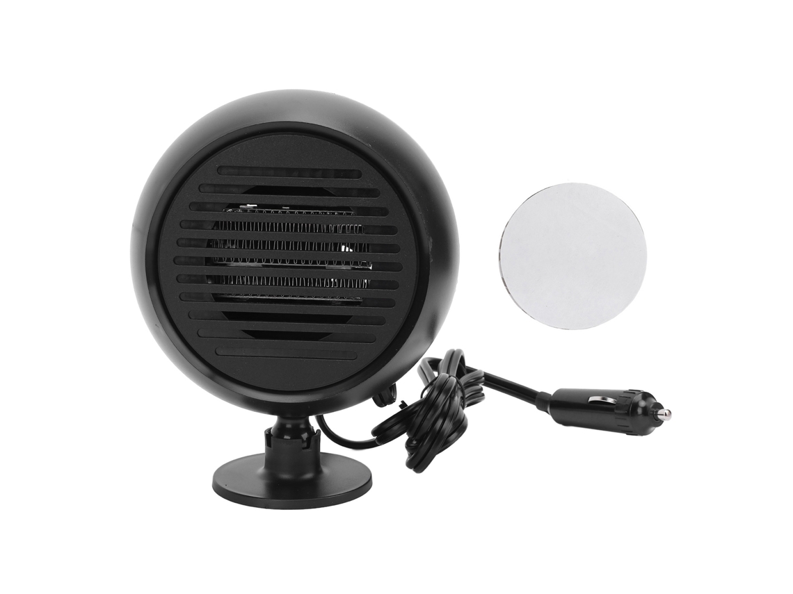 Calefactor portátil para coche de 12 V con descongelación rápida y función ahumadora (negro)