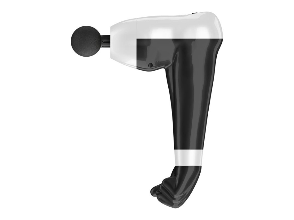 Masajeador USB con forma de brazo para relajación muscular (negro)