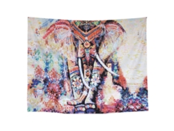 Toalla/alfombra de playa con diseño de elefante, 150x200cm
