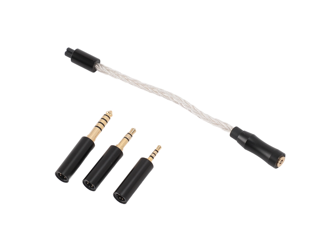 Cable Adaptador Para Auriculares De 2,5 Mm Hembra A 2,5 Mm, 3,5 Mm Y 4,4 Mm Macho Con Cable De Cobre Plateado.