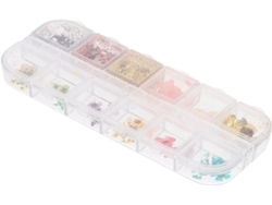 Stickers Ongles Fleurs Séchées Para Nail Art Boîte Mixte Décorations Autocollantes Accesorios Ma...