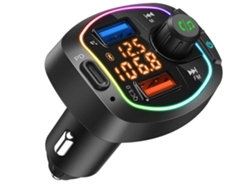 Transmissor Fm Bluetooth Yizhood Bc66 Pd20w Qc3.0 Negro