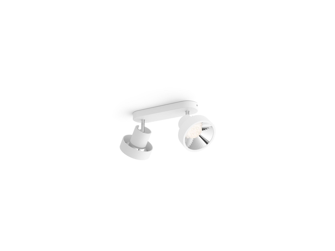 Lámpara de Techo Led con Dos Focos Philips Bukko 2X4,3W Blanco LEDKIA
