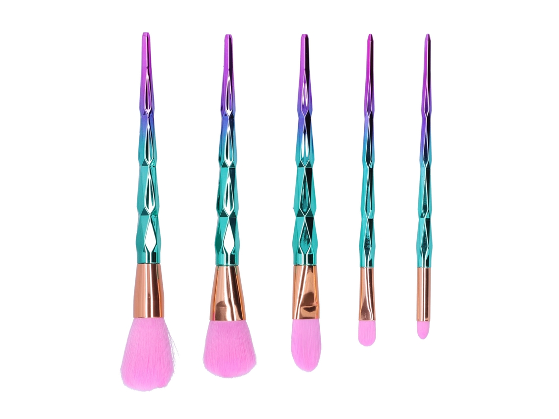Set de 5 brochas de maquillaje - Herramientas cosméticas
