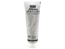 Tinta Acrílica PÉBÉO (Metalizada - Plata - 250ml)
