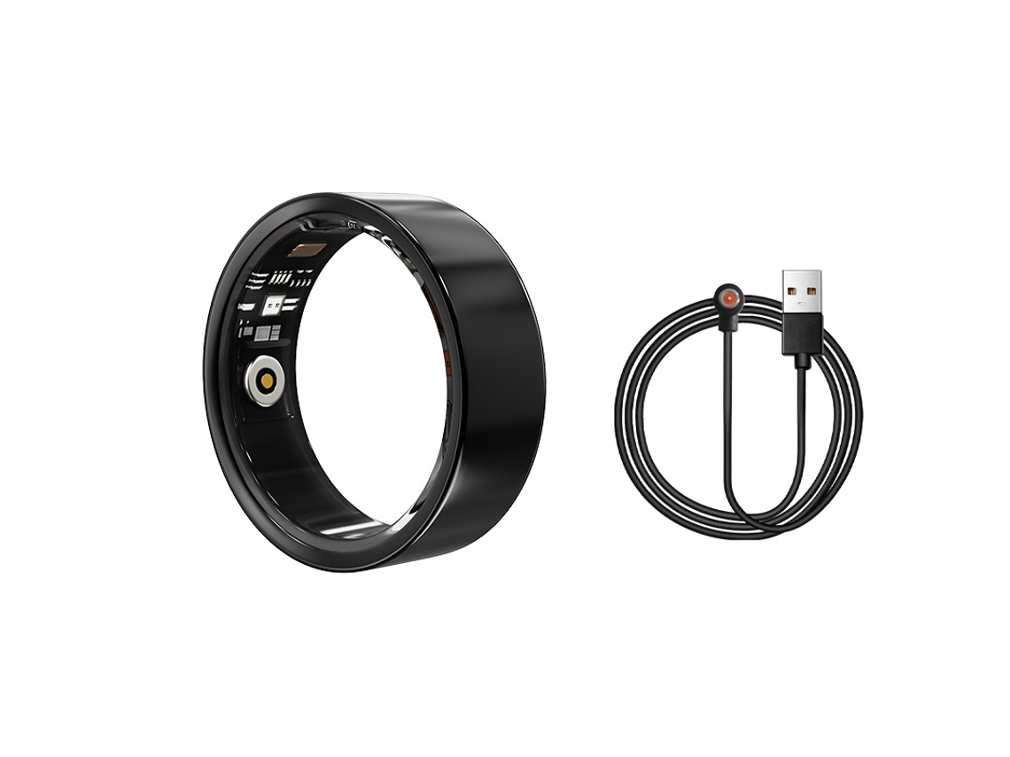 Anillo Inteligente R02D: Monitoriza La Frecuencia Cardíaca, El Oxígeno En Sangre, La Salud, El Ejercicio Y El Sueño (Negro, 9#) CHRUI