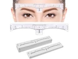 100 Plantillas Desechables Para Cejas, Regla Adhesiva Para Cejas Con Proporción Áurea Para Microblading Y Marcado Simétrico.