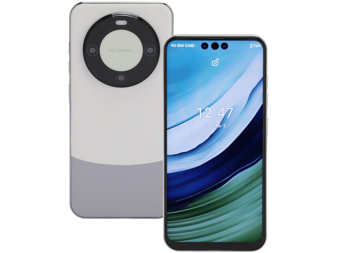 Smartphone YIZHOOD Mate60 PRO 4G Android 10.0 (6.7Inch - 12GB - 256GB - Blanco)