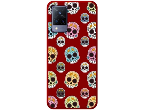 Carcasa Vivo V21 5G TUMUNDOSMARTPHONE Catrina Rojo