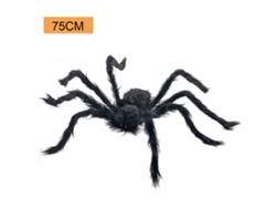 Araña negra gigante para Halloween, decoración de jardín gigante de 75 cm, Viewleaf