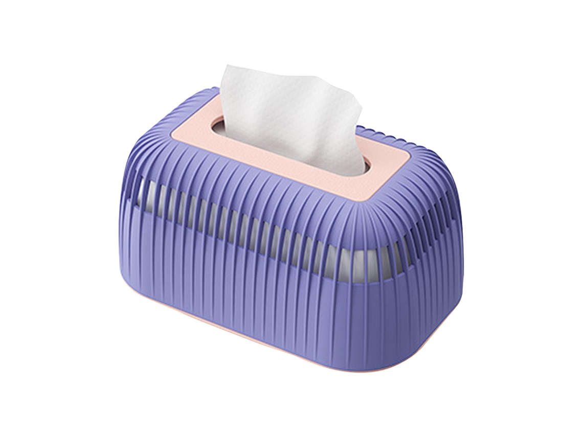 Dispensador Rectangular De Plástico De Gran Capacidad Para Baño, Cocina Y Hogar - Morado