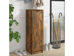 Zapatero Organizador de Derivados de Madera Roble Ahumado 30X35X100 Cm