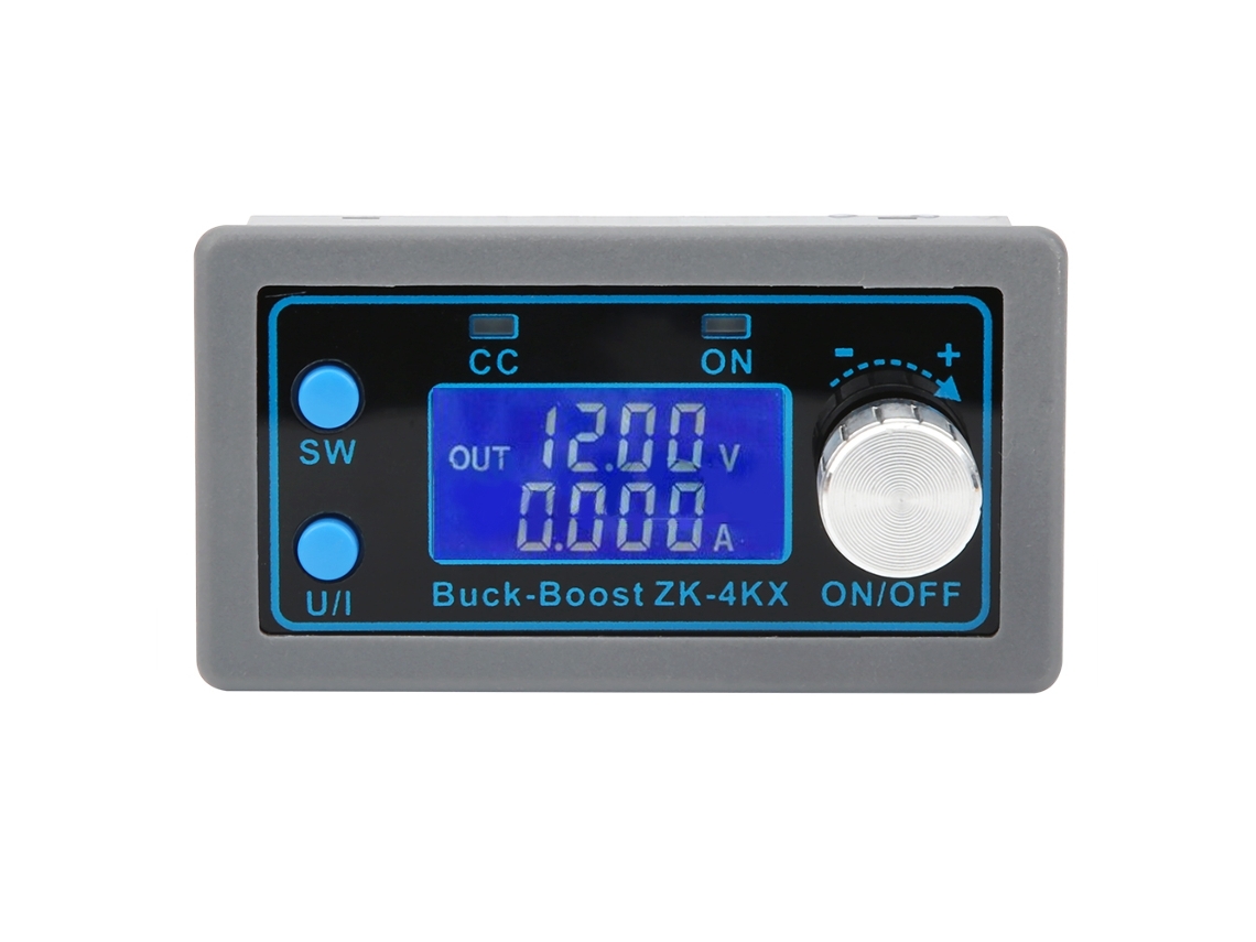 Módulo Conversor Buckboost Dcdc 0.530v 4a Regulador Cccv Con Display Lcd