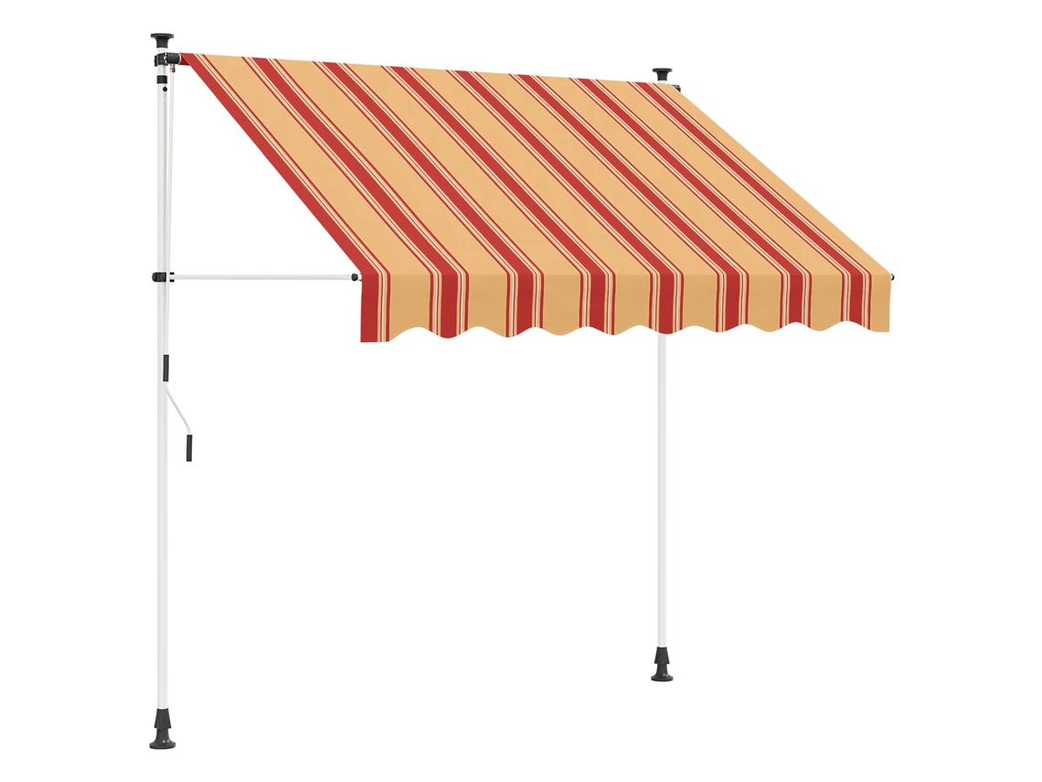 Vidaxl Toldo Retráctil Manual Gris Claro 400 Cm