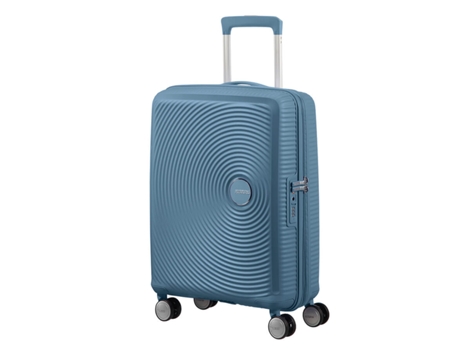 Maleta De Cabine AMERICA TOUSRISTER Soundbox (55Cm - Expansível - 4 Rodas - 2,6 Kg) Azul Pedra