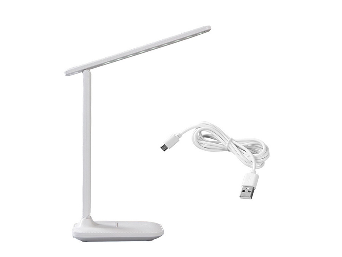 Lámpara De Escritorio Led Con Protección Ocular, Carga Usb, Interruptor Táctil, Plegable Para Estudiar.