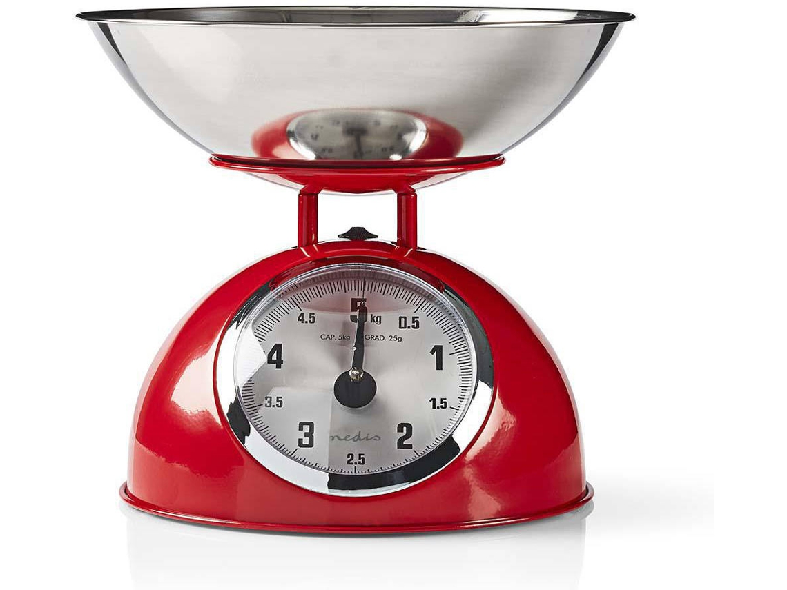 Báscula de Cocina NEDIS KASC110RD (Capacidad: 5 Kg)