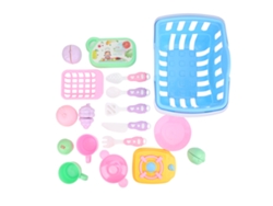 Dan26-juguete De Cocina Simulada Para Niños, Kit De Frutas Y Verduras Imitadas, Juego De Imaginación Educativo 18pcs A401-1