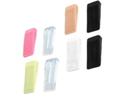 Juego De 8 Protectores De Puerta De Goma Transparentes Y Antideslizantes Para Uso Doméstico.