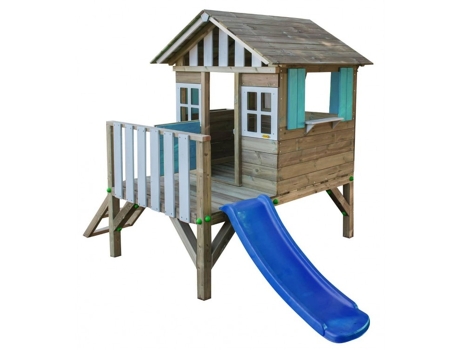 Casita de Madera Masgames Lollipop Elevada Azul MASGAMES OUTDOOR GAMES
