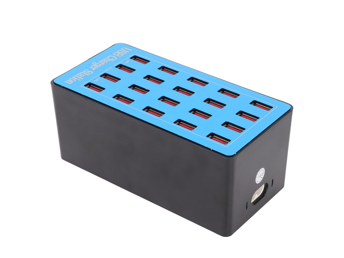 Cargador Poroso De Alta Potencia 100w De Carga Rápida Con 20 Puertos De Carga Directa