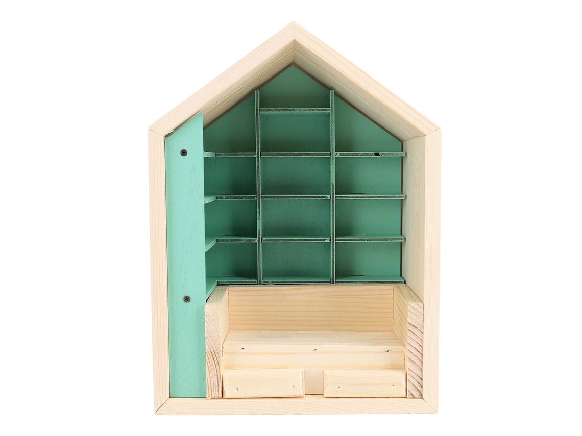 Estantería en miniatura para muñecas, modelo 2026, para aliviar el estrés, adorno de madera para el salón o el escritorio.