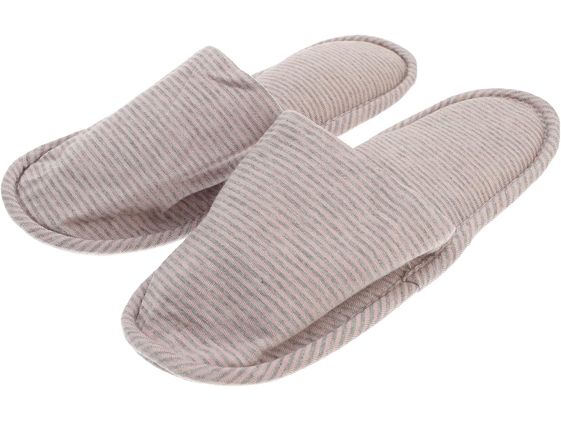 Pantoufles De Voyage Pliables En Coton Léger Taille Unique Femme M Semelle Souple Antidérapante C...