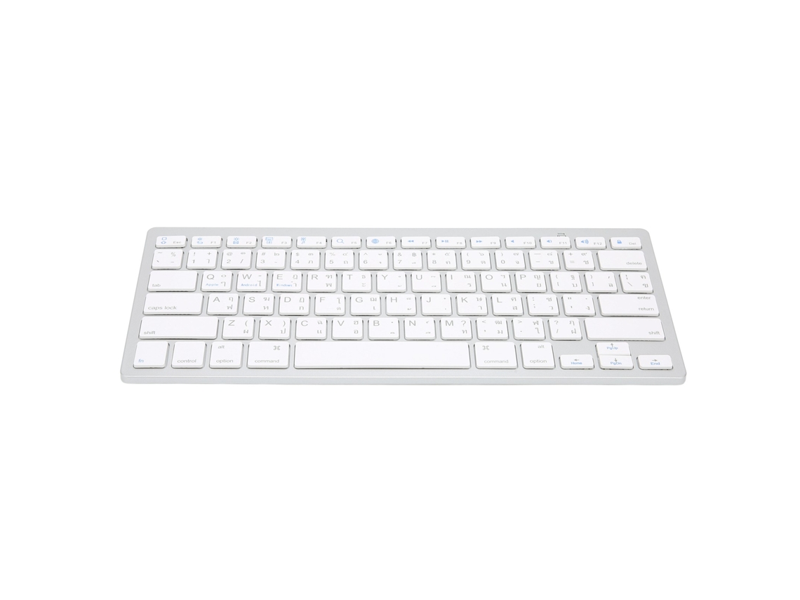 Teclado inalámbrico bilingüe ultrafino (inglés-tailandés)
