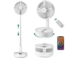 Ventilador Portátil Silencioso Con Mando A Distancia Plegable Ajustable, Recargable Por Usb Y Con Temporizador.