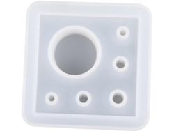 1 Molde de silicona para portalápices (DIY), organizador de bolígrafos, blanco.