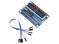 Veloriskku-módulo De Controle Tm1638 Com Tubo Led Digital De 8 Bits E Placa De Circuito Com 8 Teclas