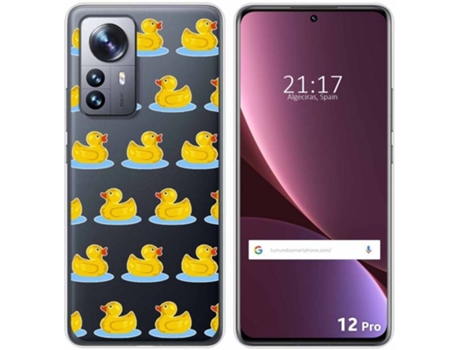 Carcasa para Xiaomi 12 Pro 5G TUMUNDOSMARTPHONE Dibujos Transparente Pato Multicolor