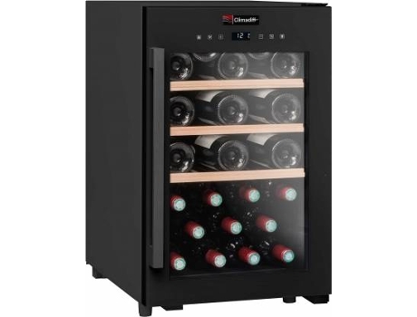 Vinoteca Climadiff Cs31b1 31 antivibración 3 estantes led 63 cm negro botellero de