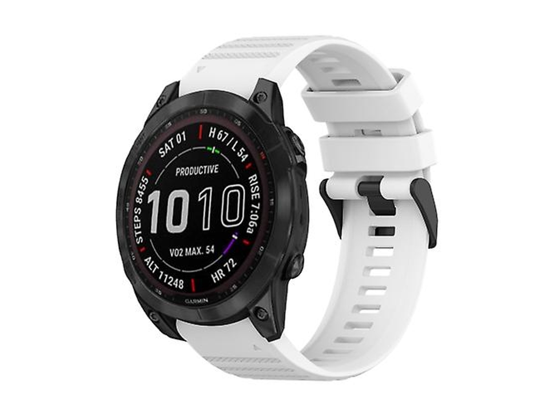 Bracelete de Smartwatch para Garmin Fenix 7 Safira Solar 22Mm Branco 