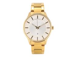 Reloj De Cuarzo Para Hombre Con Elegante Brazalete De Acero, Resistente Al Agua, Con Calendario Y Estilo Casual.