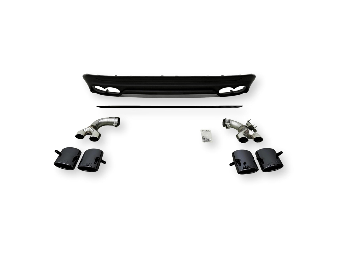 Difusor trasero Heico Volvo XC60 + terminales de escape Polestar T6 T8