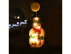 Rebe-luz De Cadena De Colgante De Navidad Con Ventosa Lámpara Decorativa Para Cuarto Mostrador Cortina