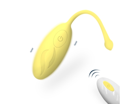 Mini vibrador de control remoto, estimulador de clítoris de punto G femenino (Amarillo) ENZONS