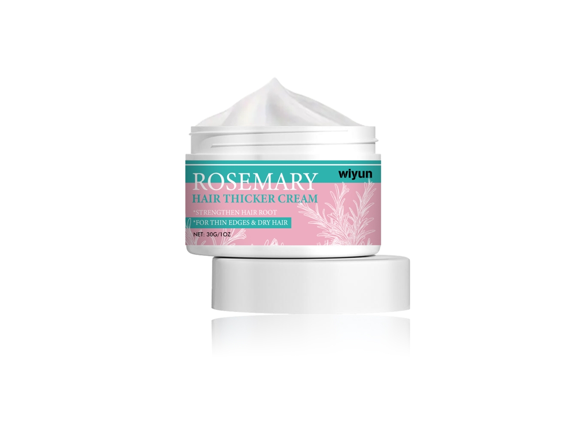 Crema de romero para el crecimiento del cabello: reparación intensiva y alisado para un cabello más grueso y saludable.