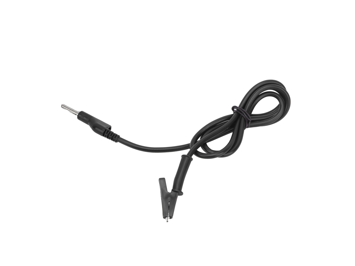 Pinza Cocodrilo Cable Silicona Conector Plátano 4mm Cable De Prueba Para Multímetro 10a Negro