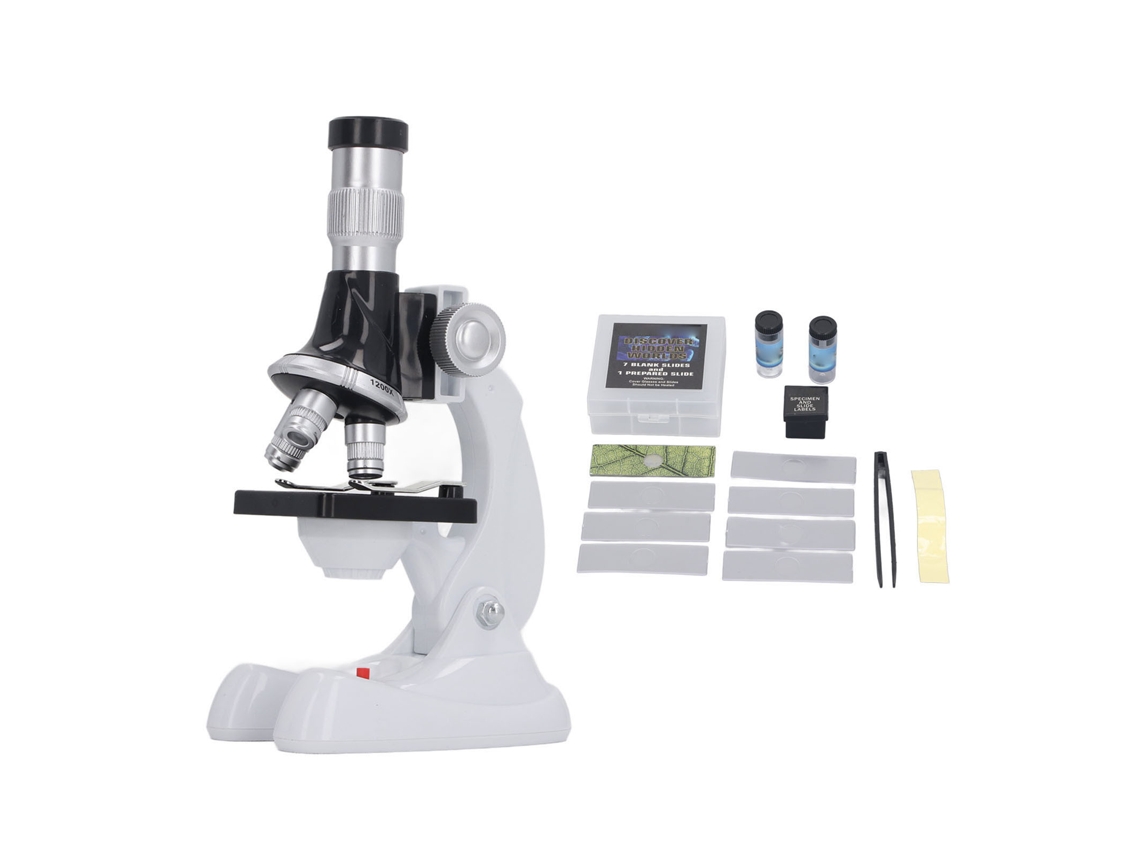 Kit De Microscopio Infantil Con Lentes De Aumento De 100x, 600x Y 1200x - Juguete Educativo De Ciencia
